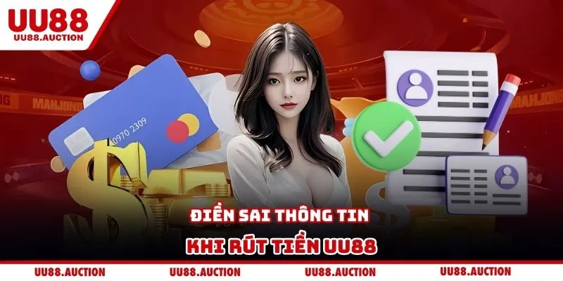 Điền sai thông tin khi rút tiền UU88