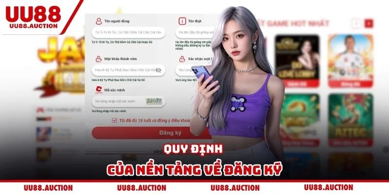 Quy định của nền tảng về đăng ký