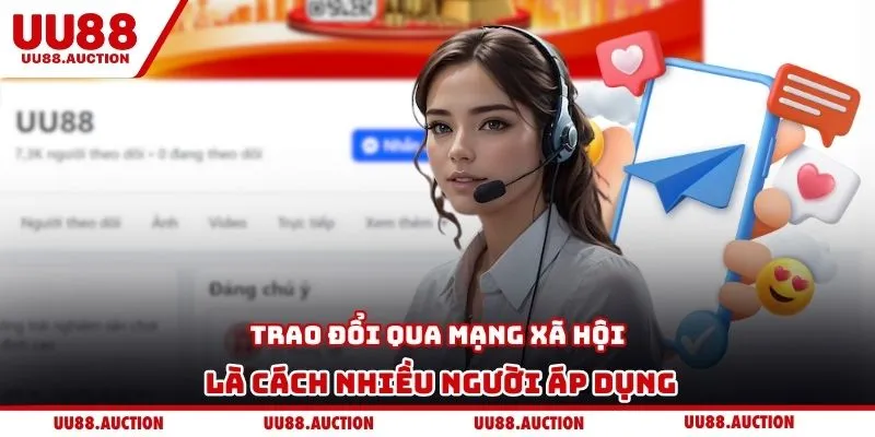 Trao đổi qua mạng xã hội là cách nhiều người áp dụng