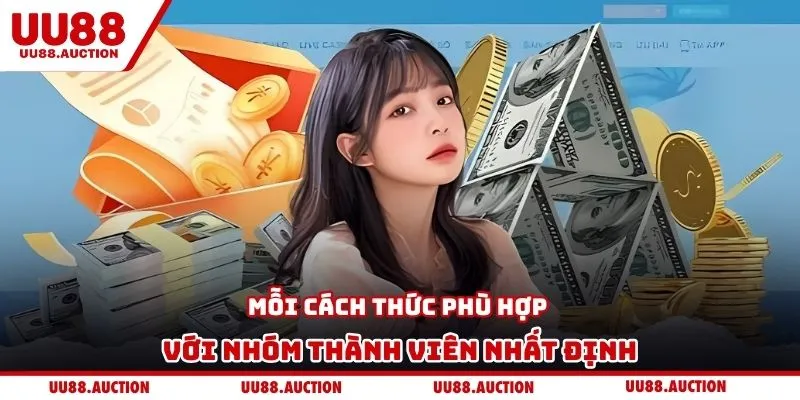 Mỗi cách thức phù hợp với nhóm thành viên nhất định